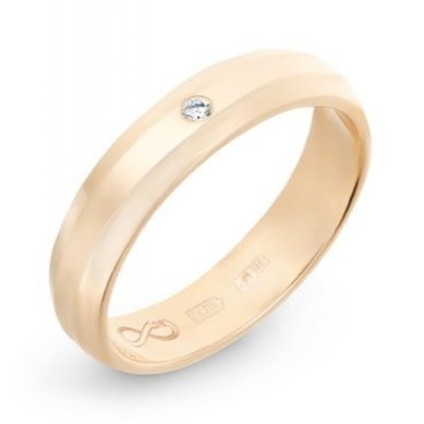 Обручальное кольцо R01-WED-00007-М13102 - Ювелирный бренд Московский ювелирный завод