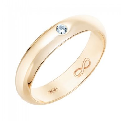 Обручальное кольцо R01-WED-00015-М13105 - Ювелирный бренд Московский ювелирный завод